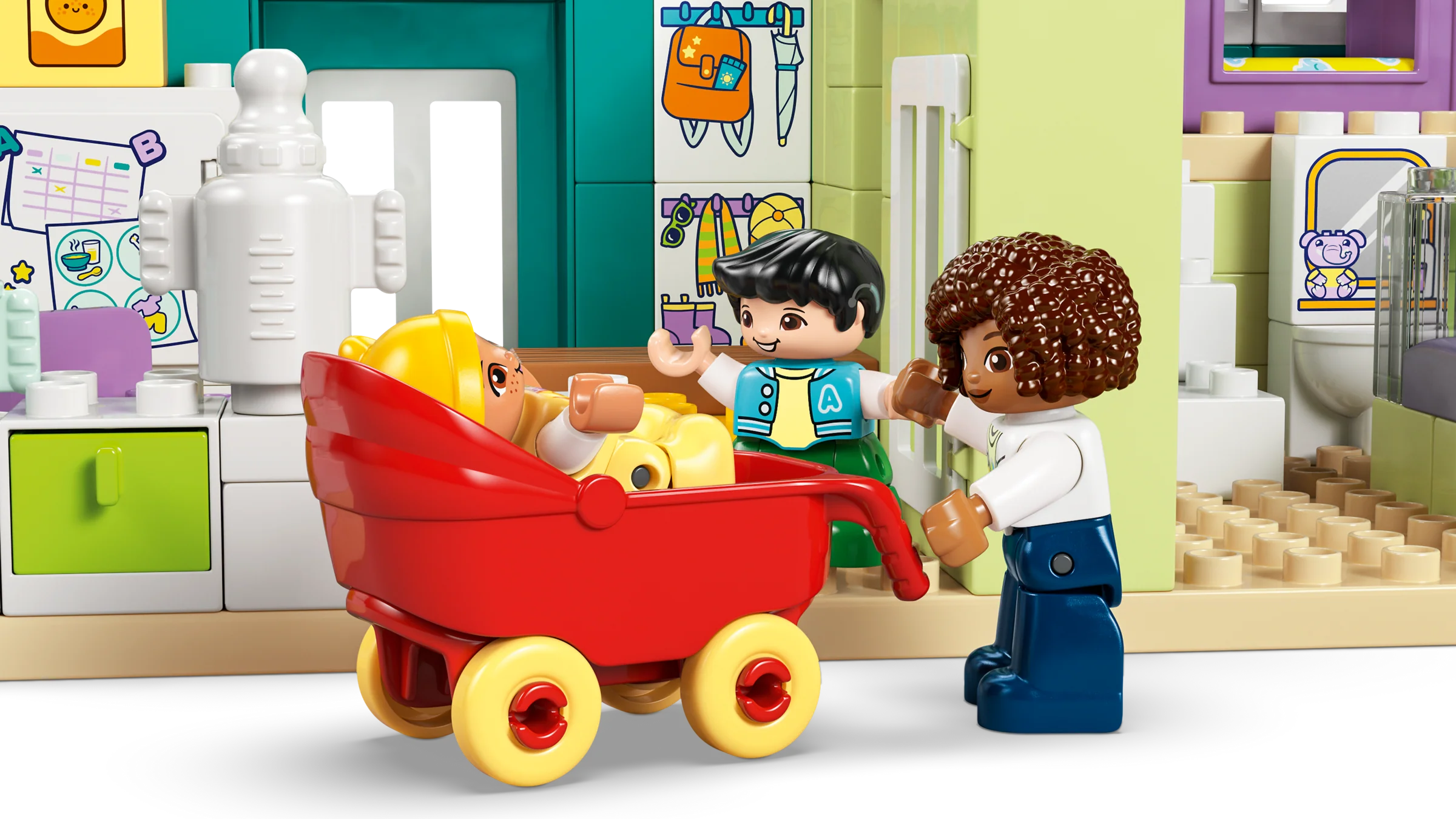 3 in 1 Modern Family House with Figures - Image 8