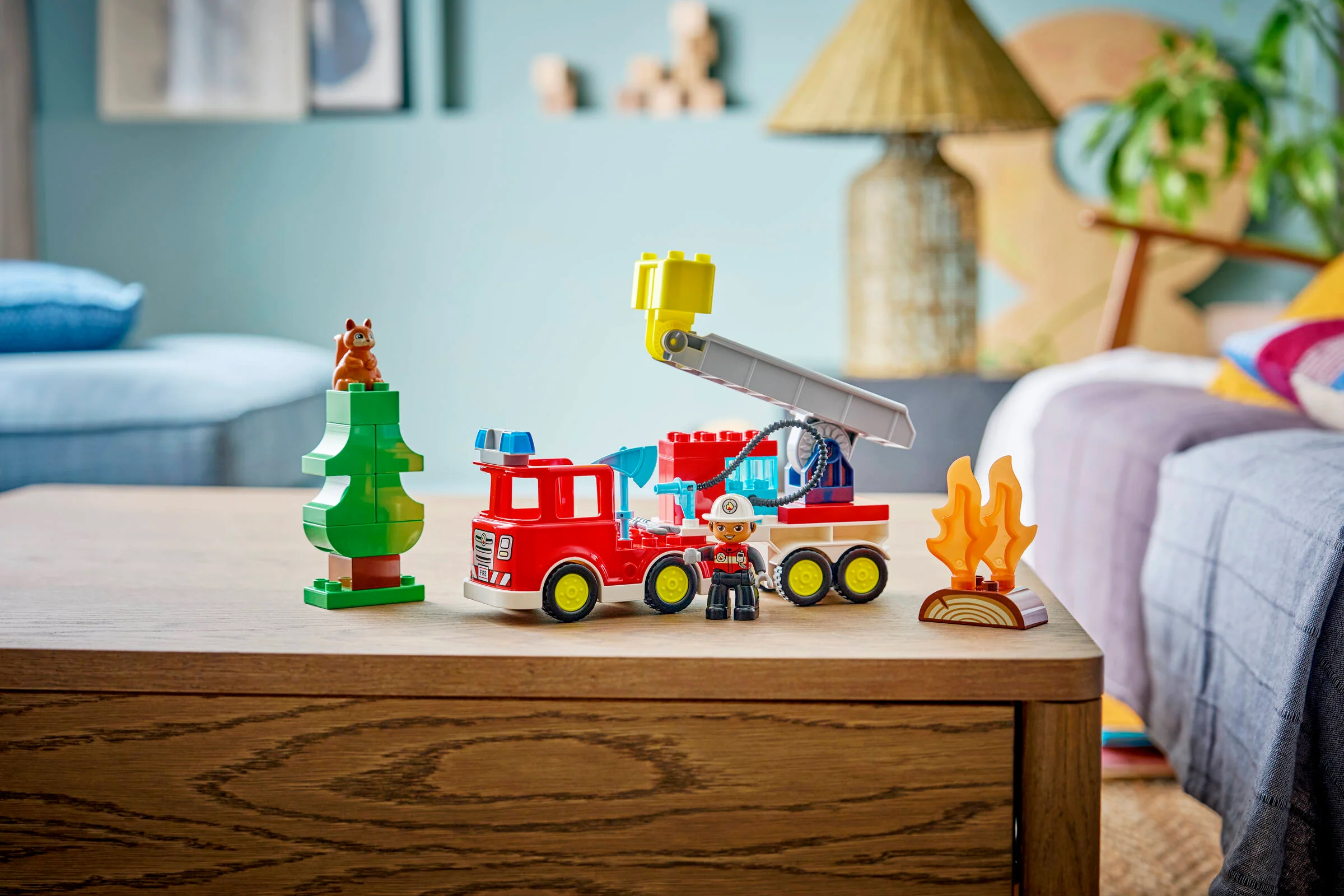 Fire Truck with Hose and Firefighter - Image 10