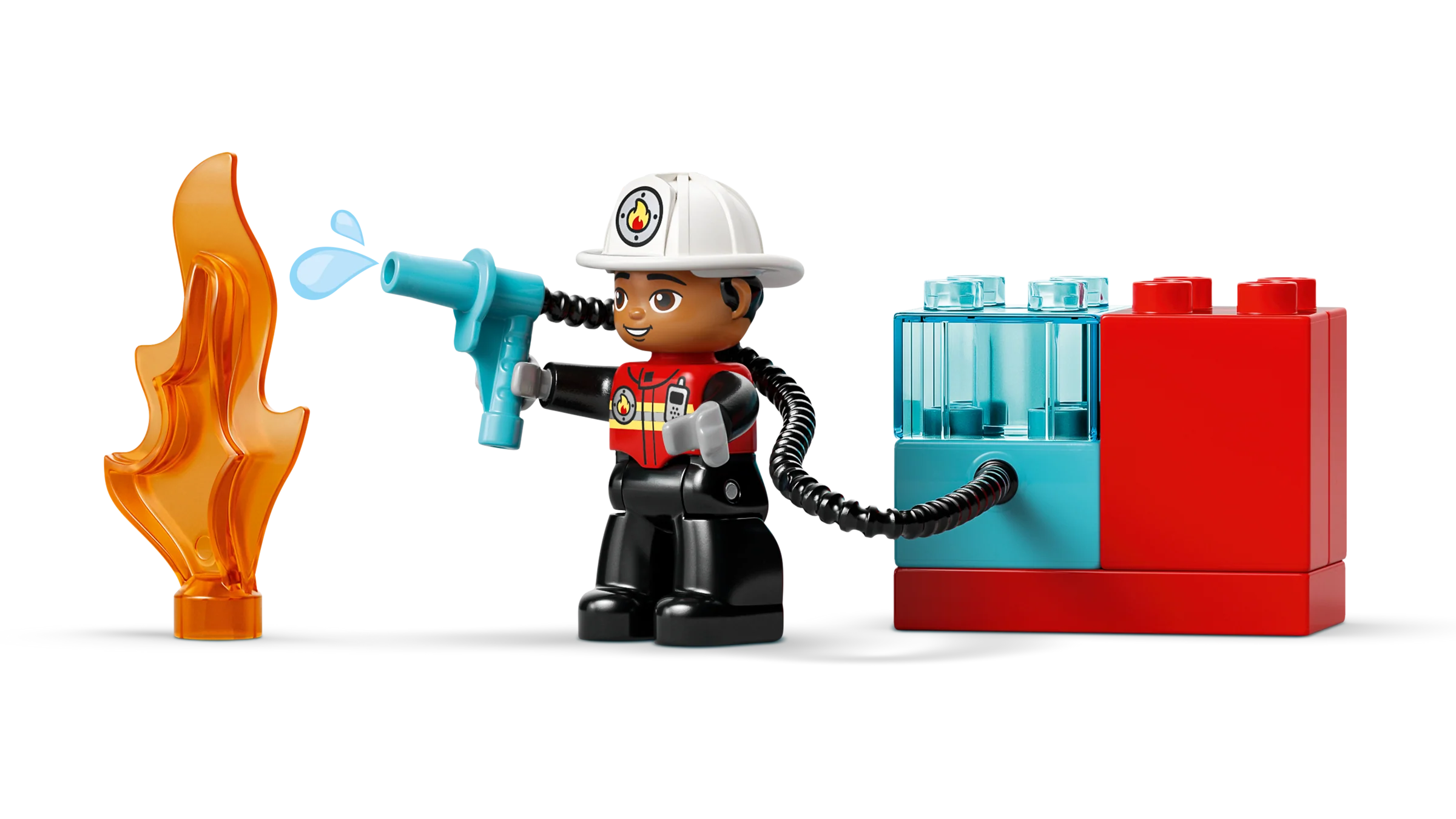 Fire Truck with Hose and Firefighter - Image 3
