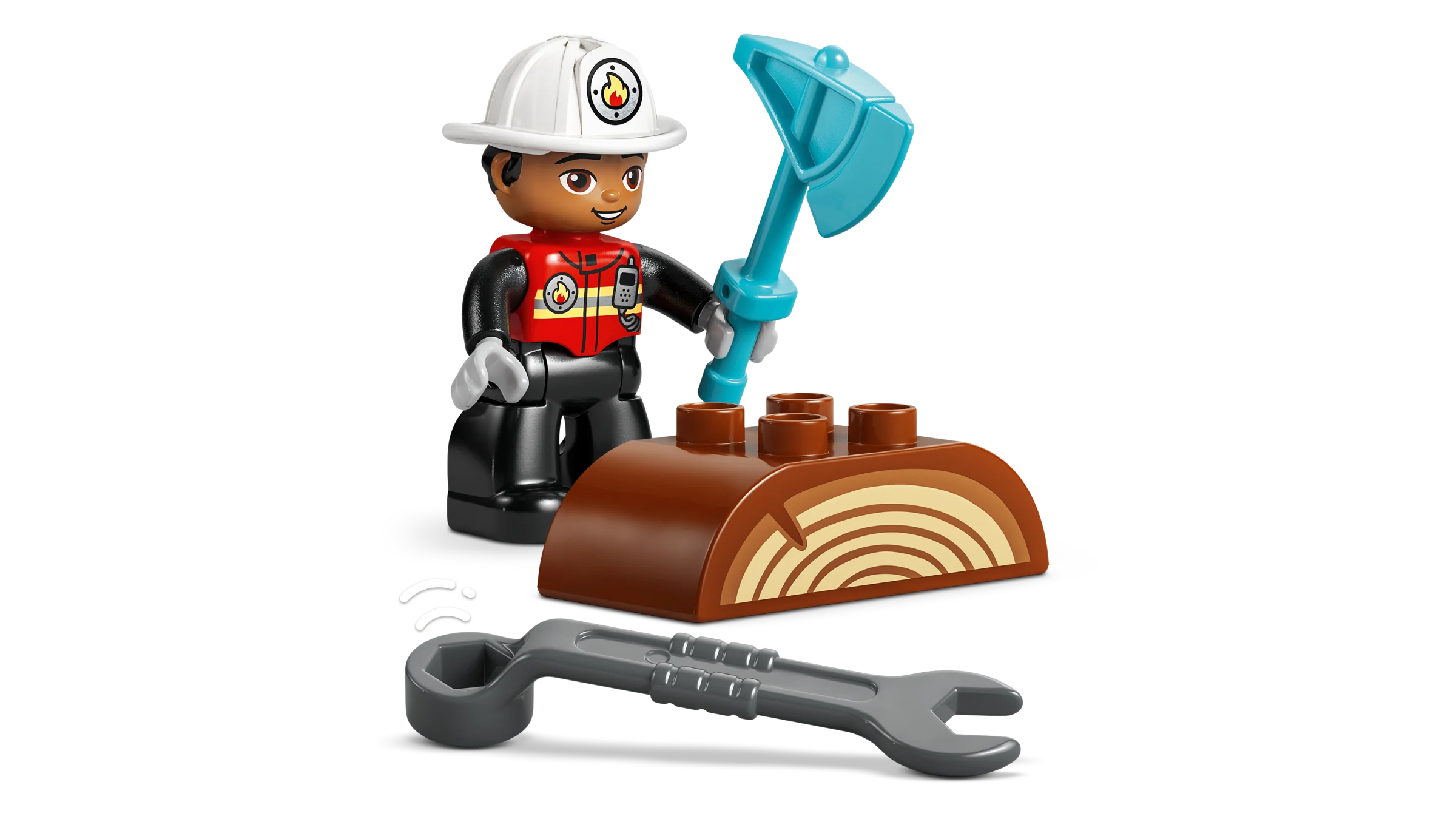 Fire Truck with Hose and Firefighter - Image 5