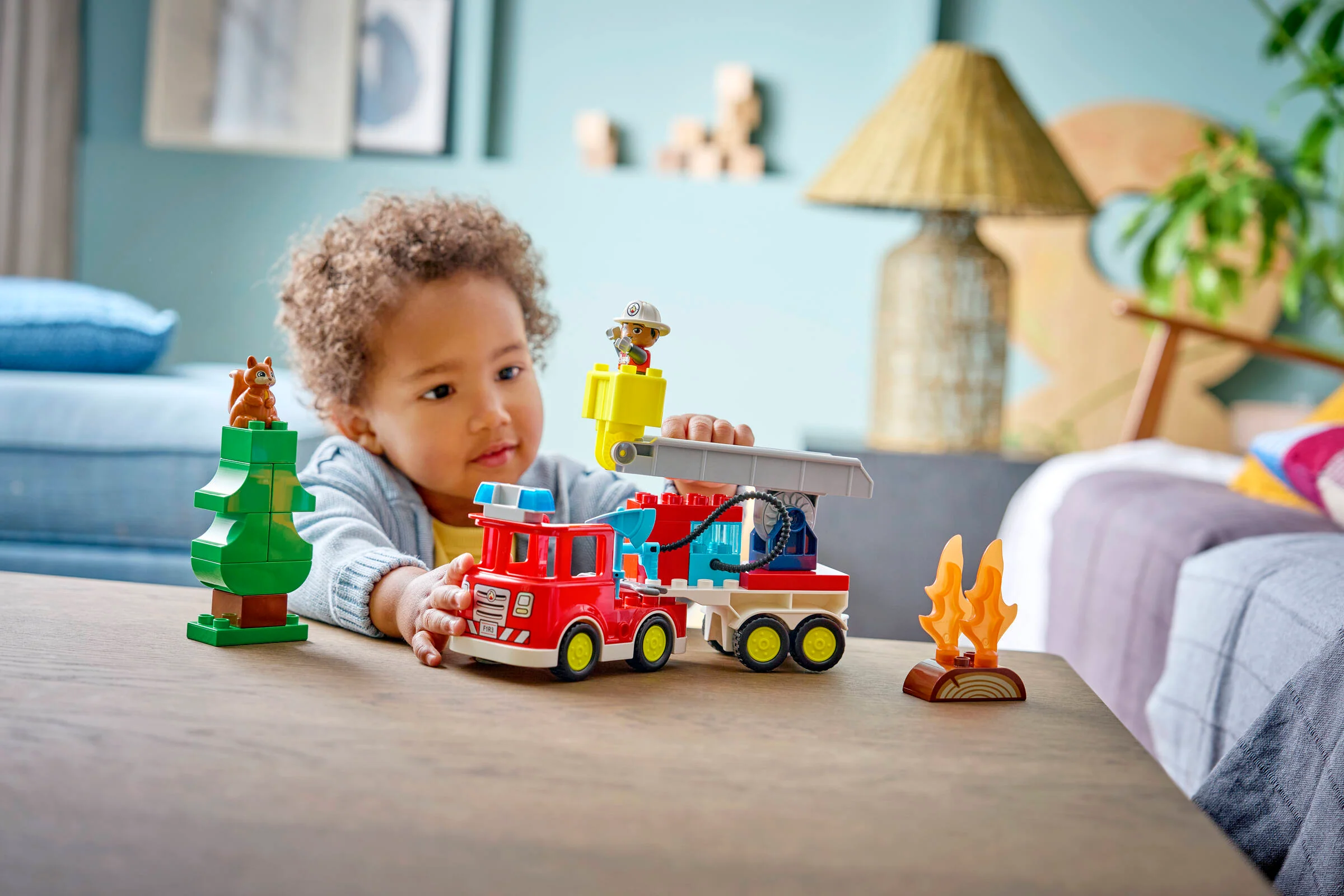 Fire Truck with Hose and Firefighter - Image 6