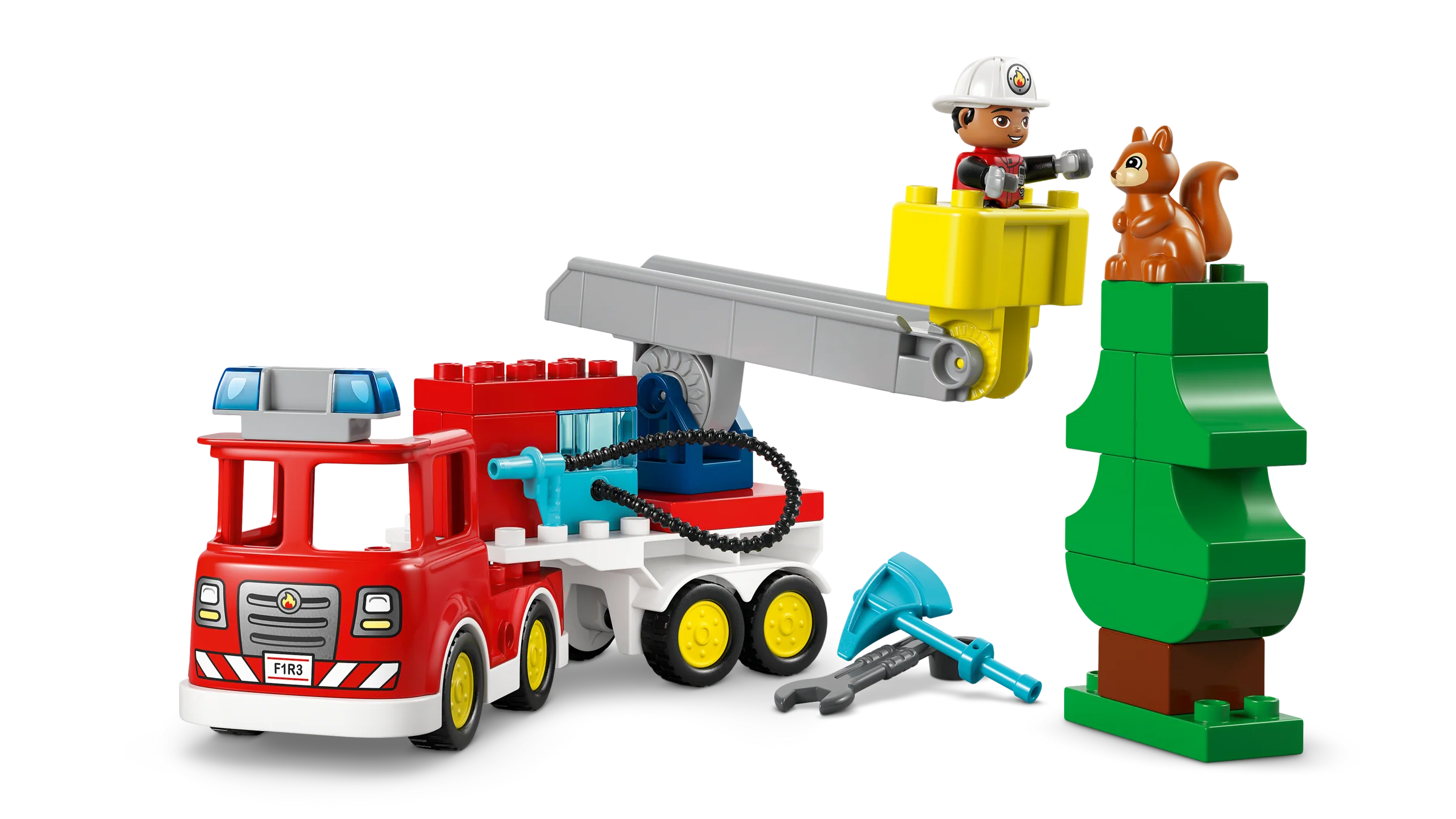 Fire Truck with Hose and Firefighter - Image 7