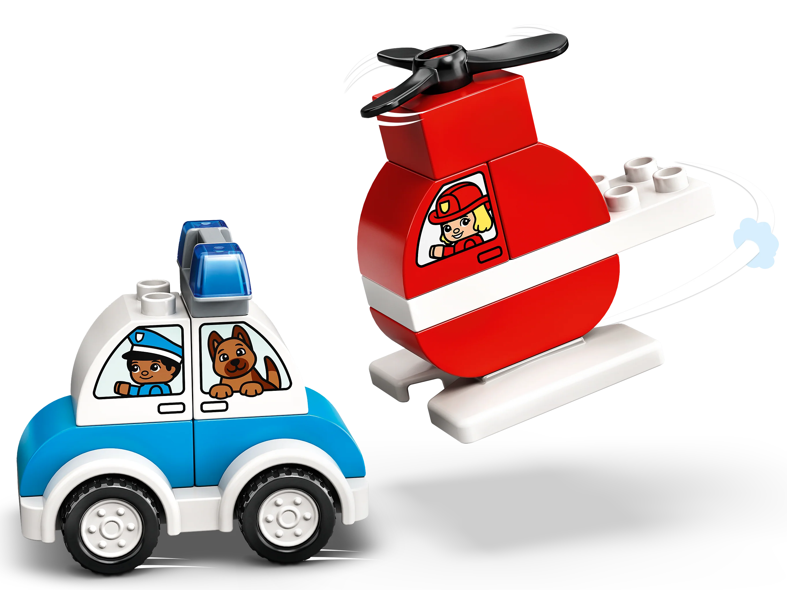 Fire Helicopter & Police Car - Image 3