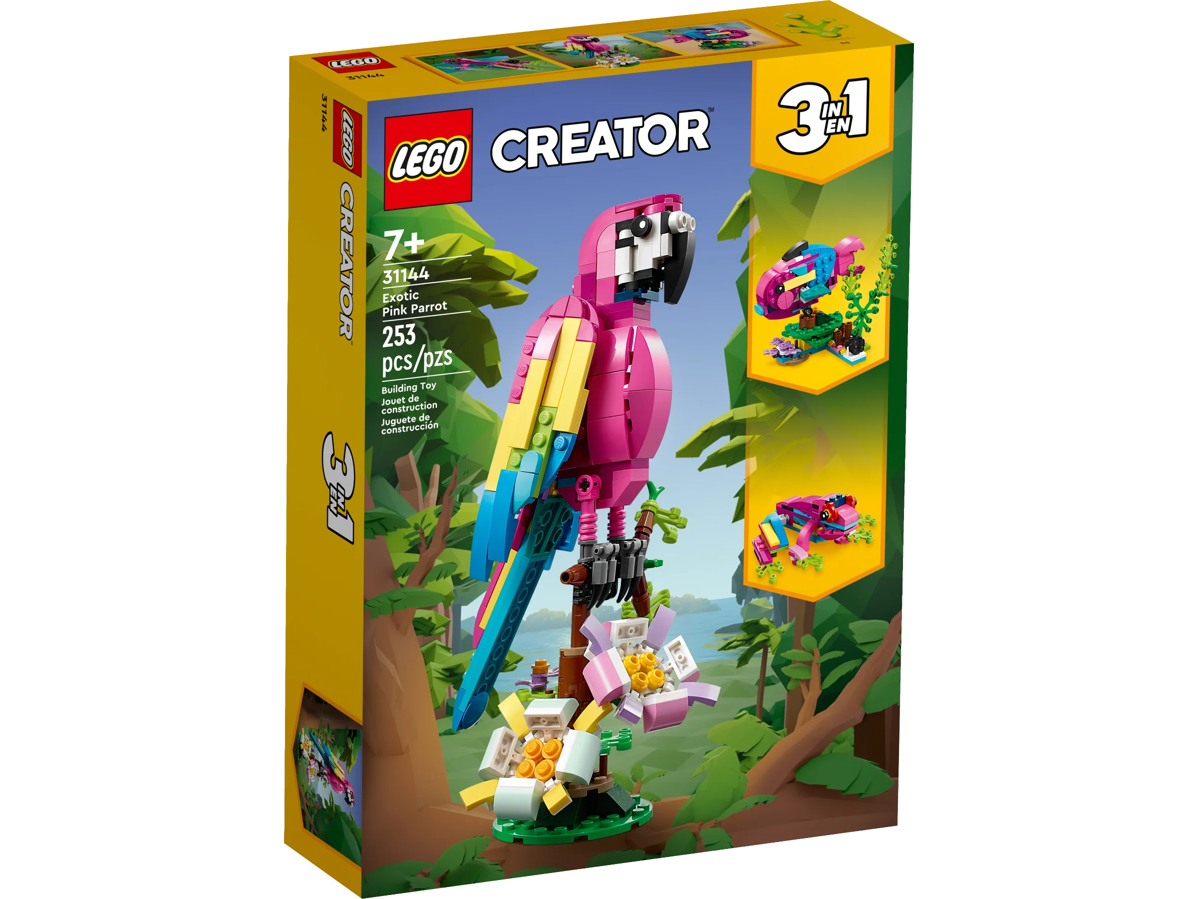 Exotic Pink Parrot - Image 2
