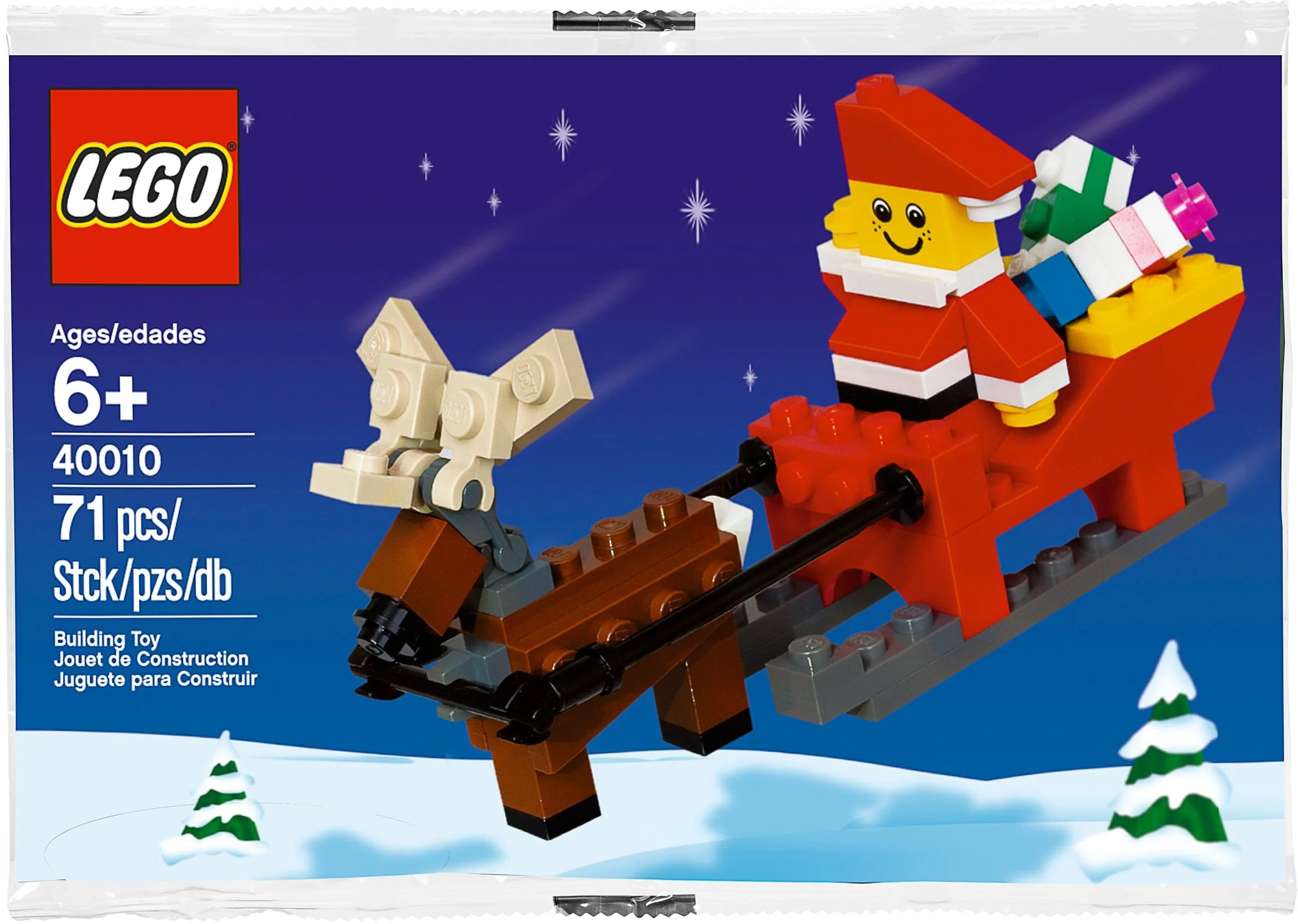 Father Christmas with Sledge Building Set - Image 2