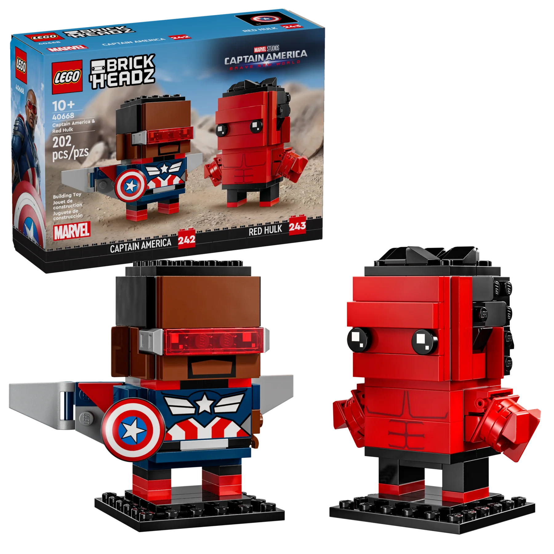 Captain America & Red Hulk Figures - Image 2