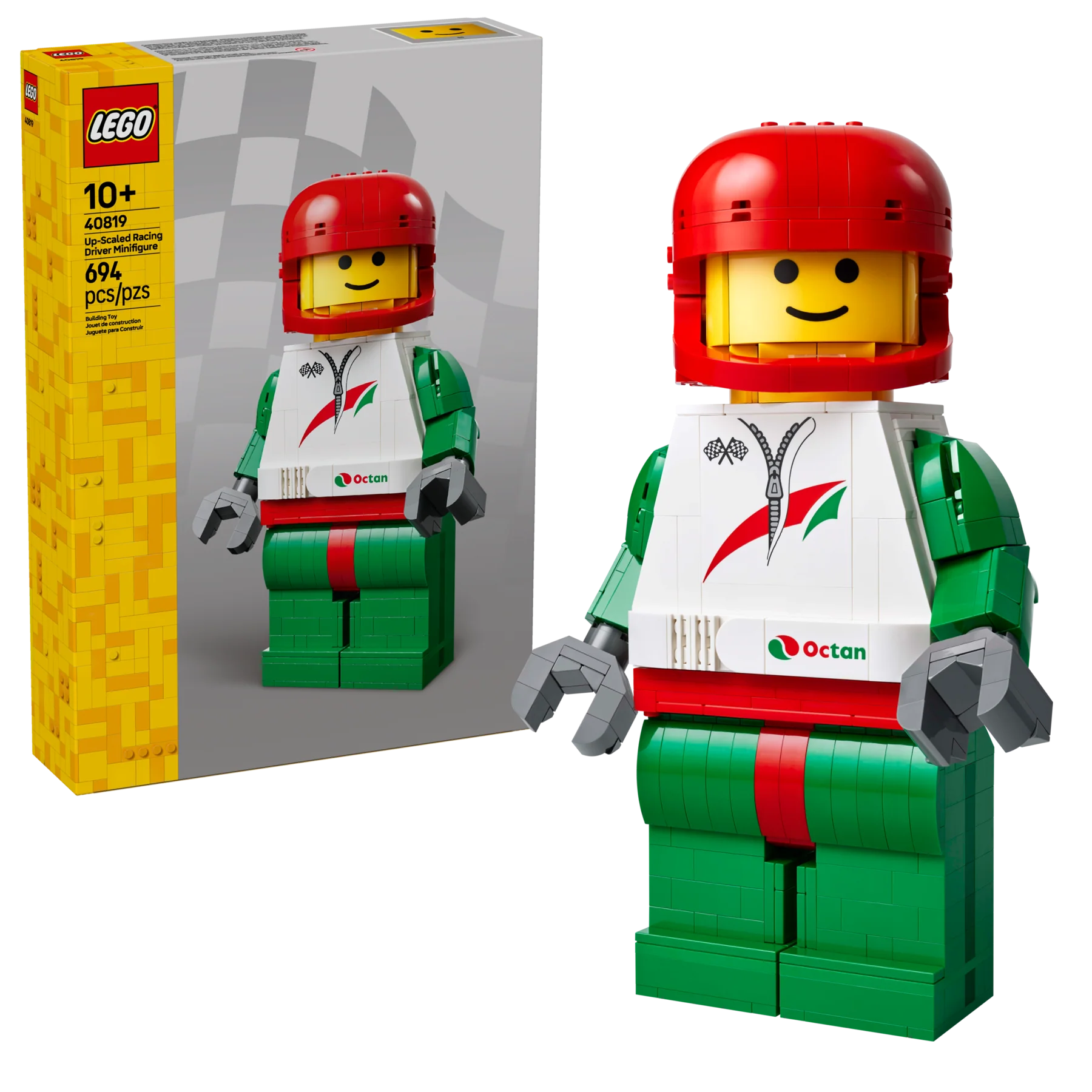 Up-Scaled Racing Driver Minifigure - Image 2