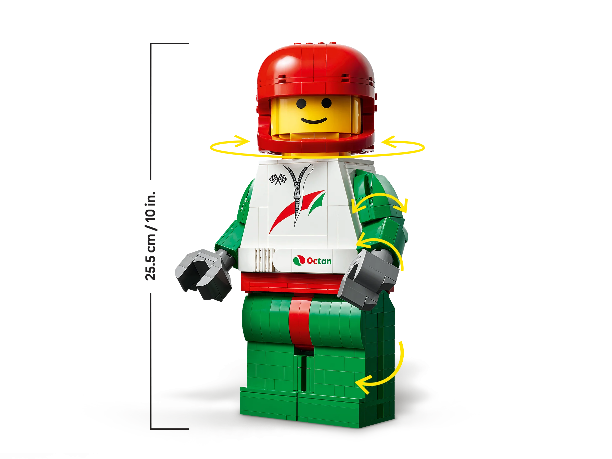 Up-Scaled Racing Driver Minifigure - Image 3