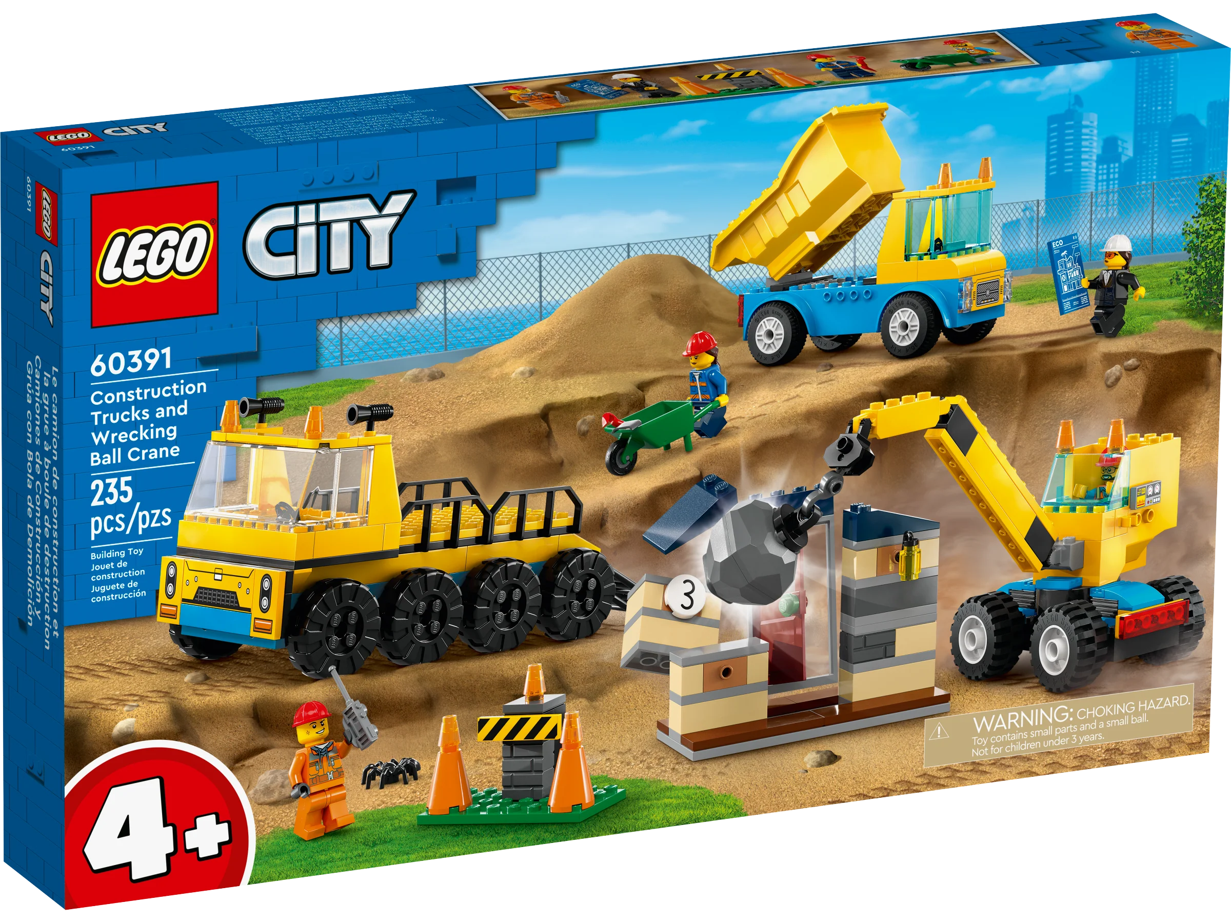 Construction Trucks and Wrecking Ball Crane - Image 2