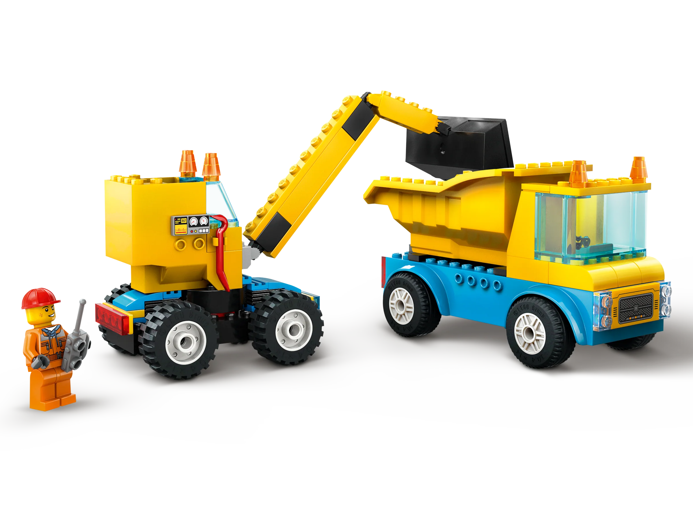 Construction Trucks and Wrecking Ball Crane - Image 3