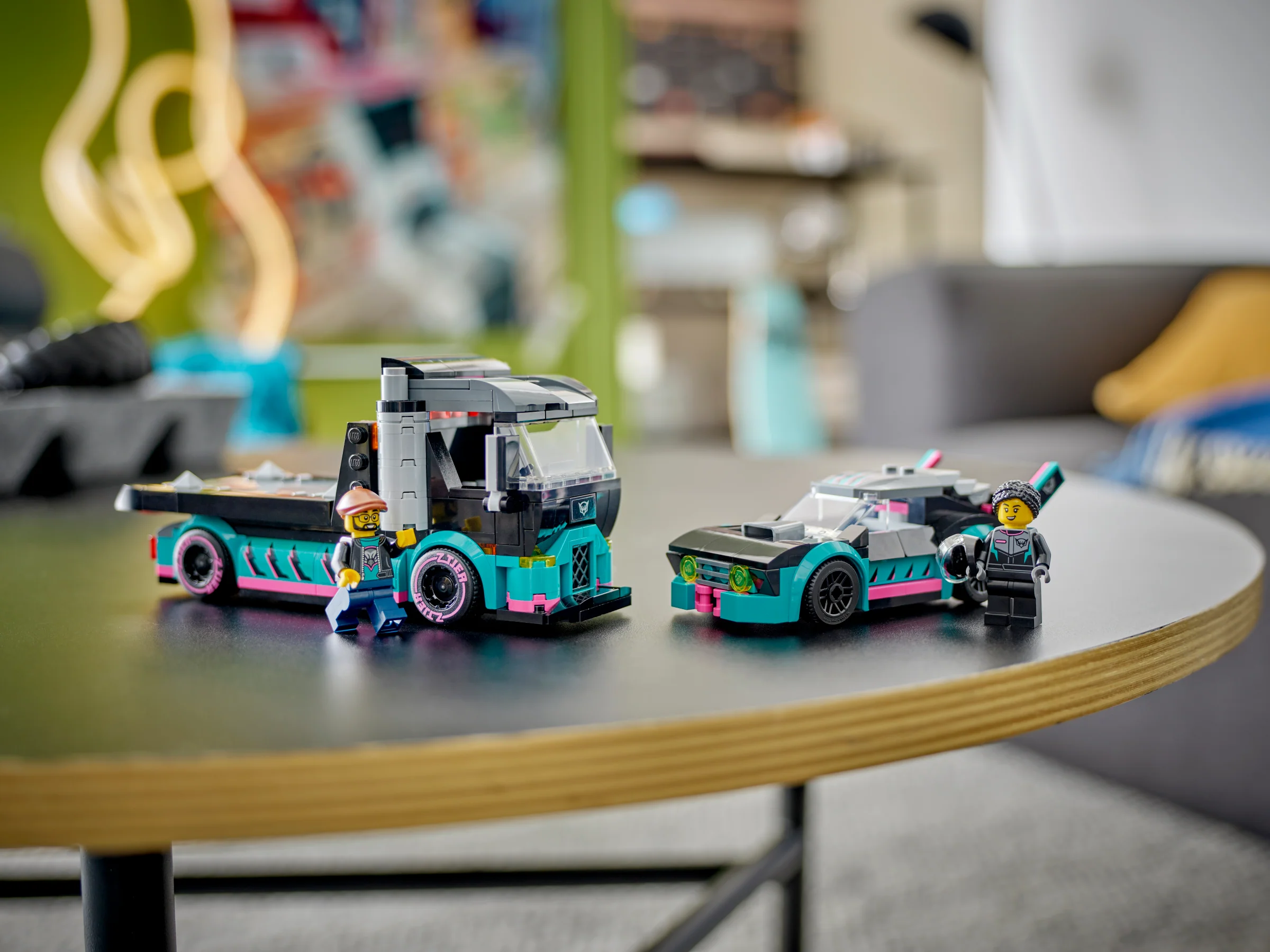 Race Car and Car Carrier Truck - Image 11
