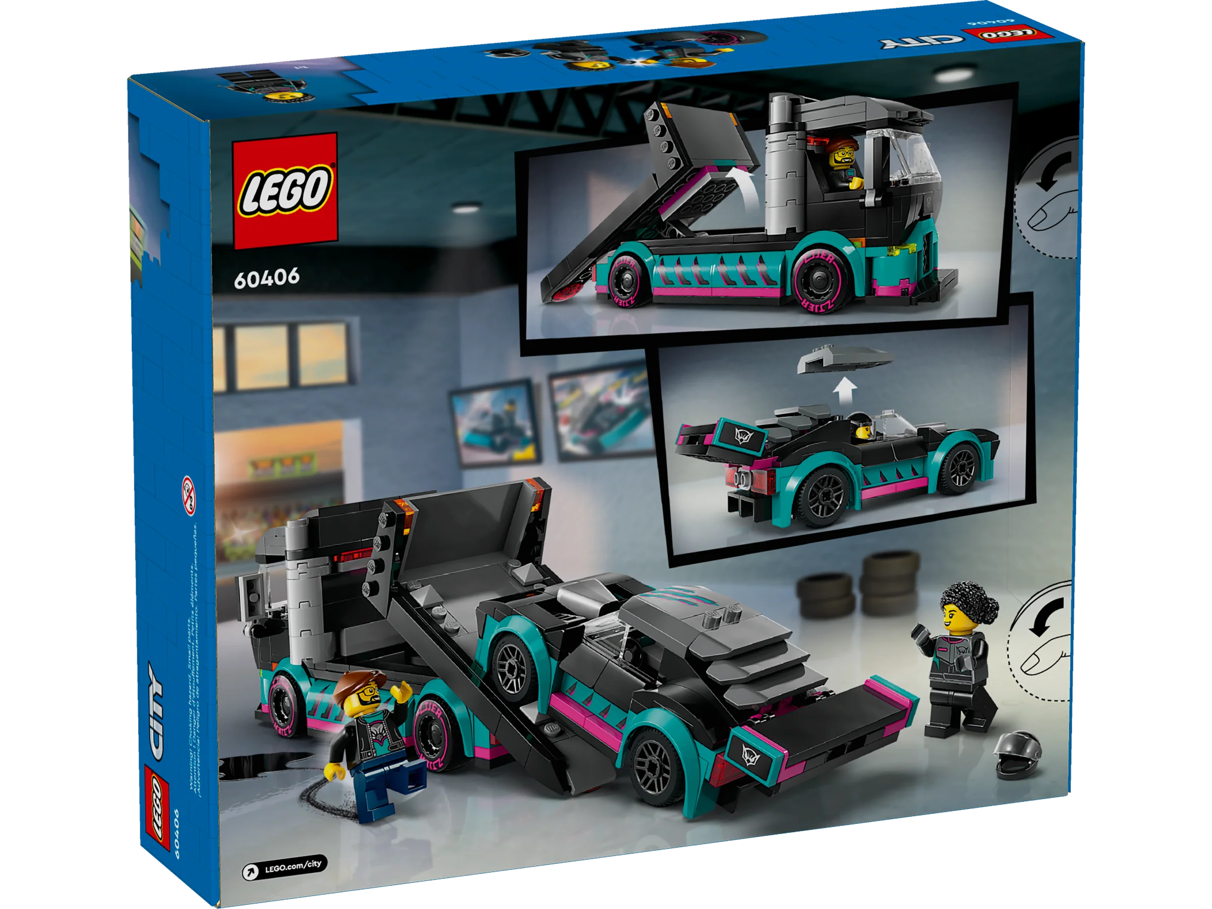 Race Car and Car Carrier Truck - Image 8