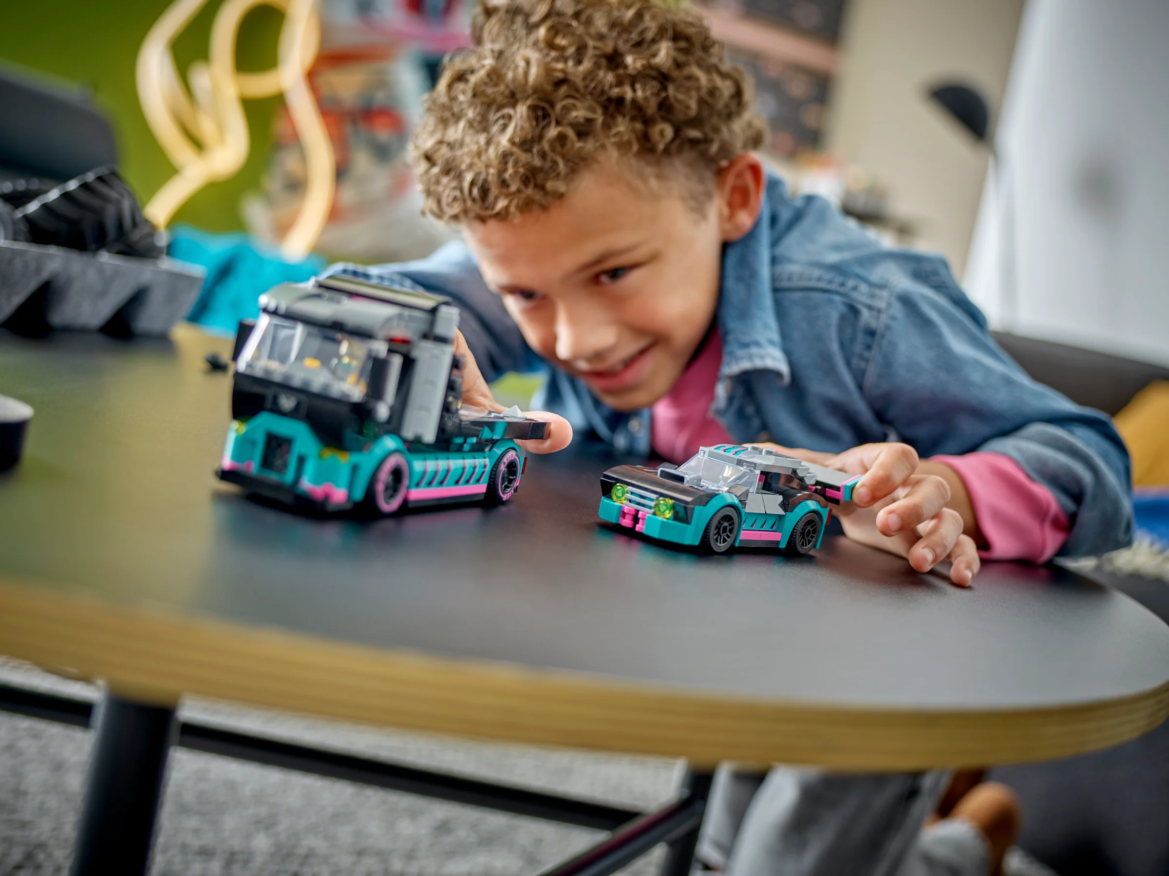 Race Car and Car Carrier Truck - Image 9