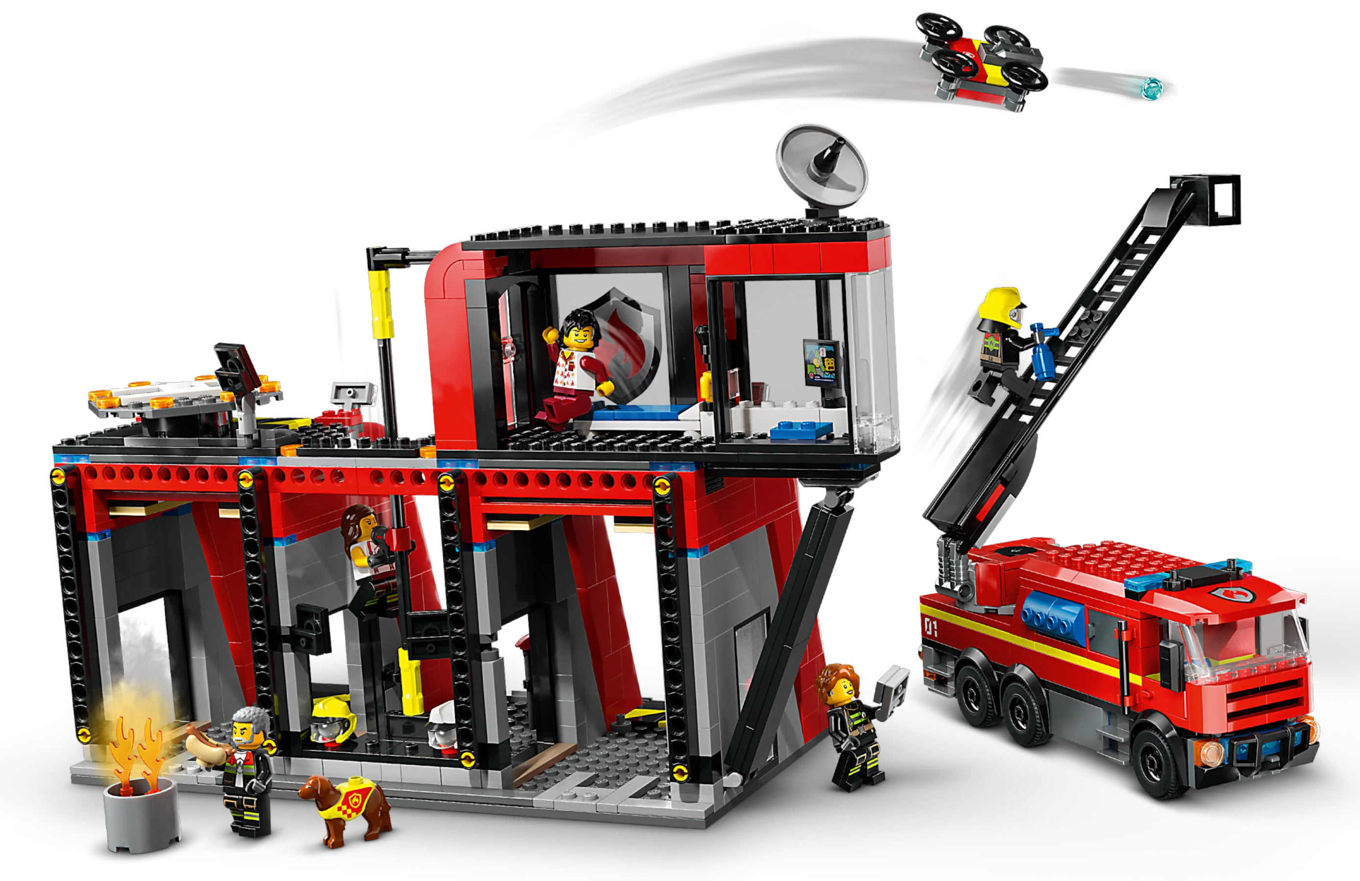 Fire Station with Fire Truck - Image 3