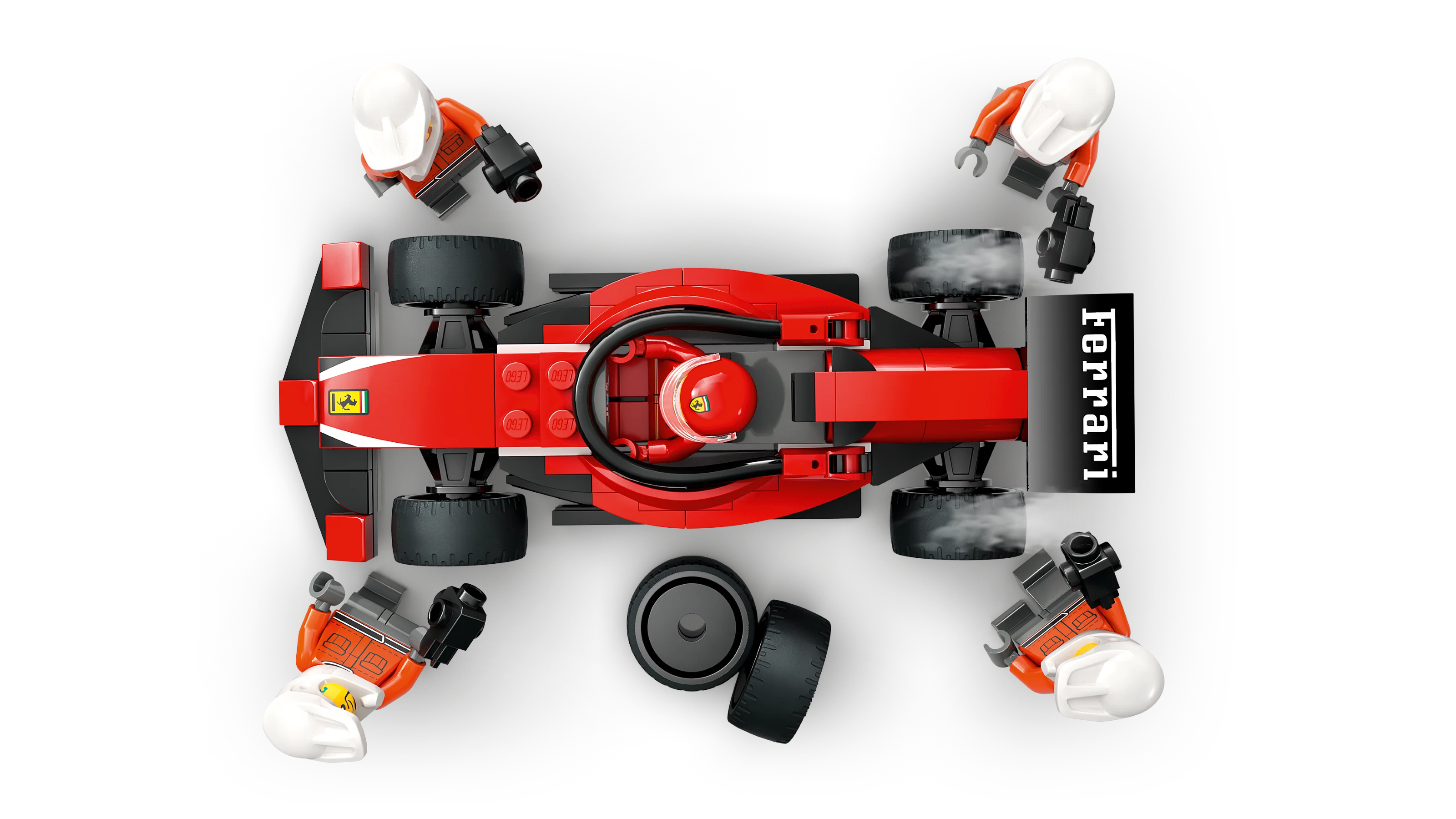 F1 Pit Stop & Pit Crew with Ferrari Car - Image 5