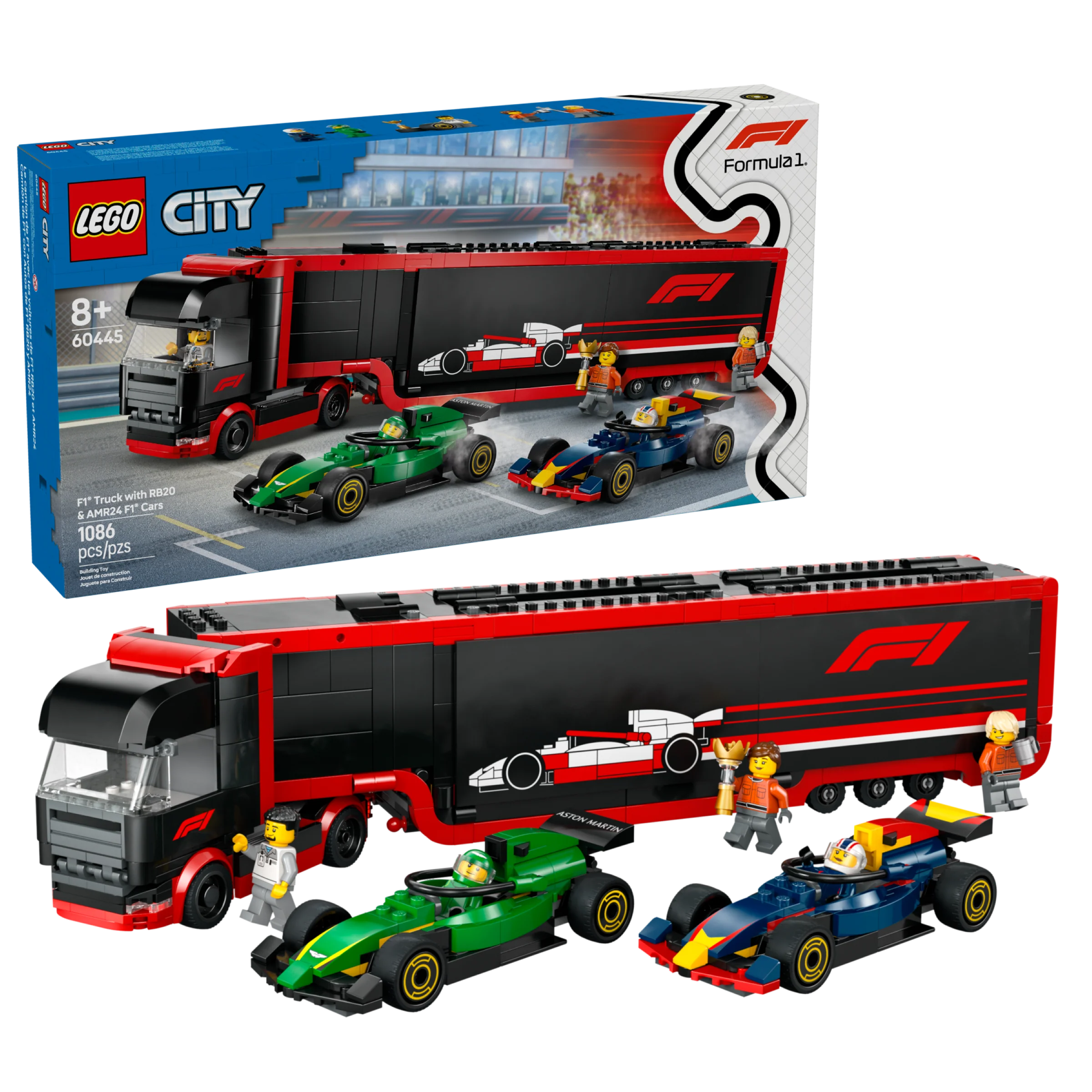 F1 Truck with RB20 & AMR24 F1 Cars - Image 2