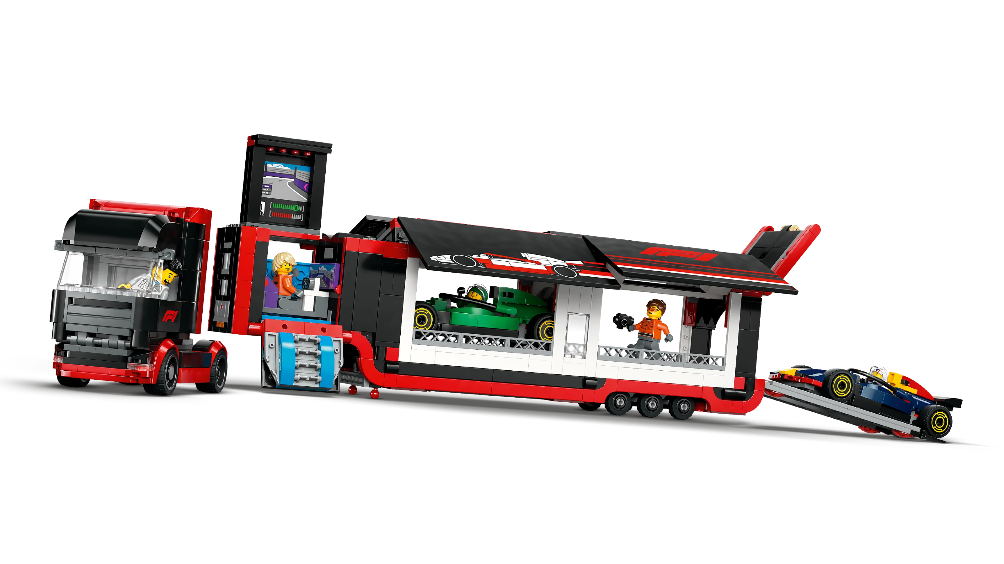F1 Truck with RB20 & AMR24 F1 Cars - Image 3