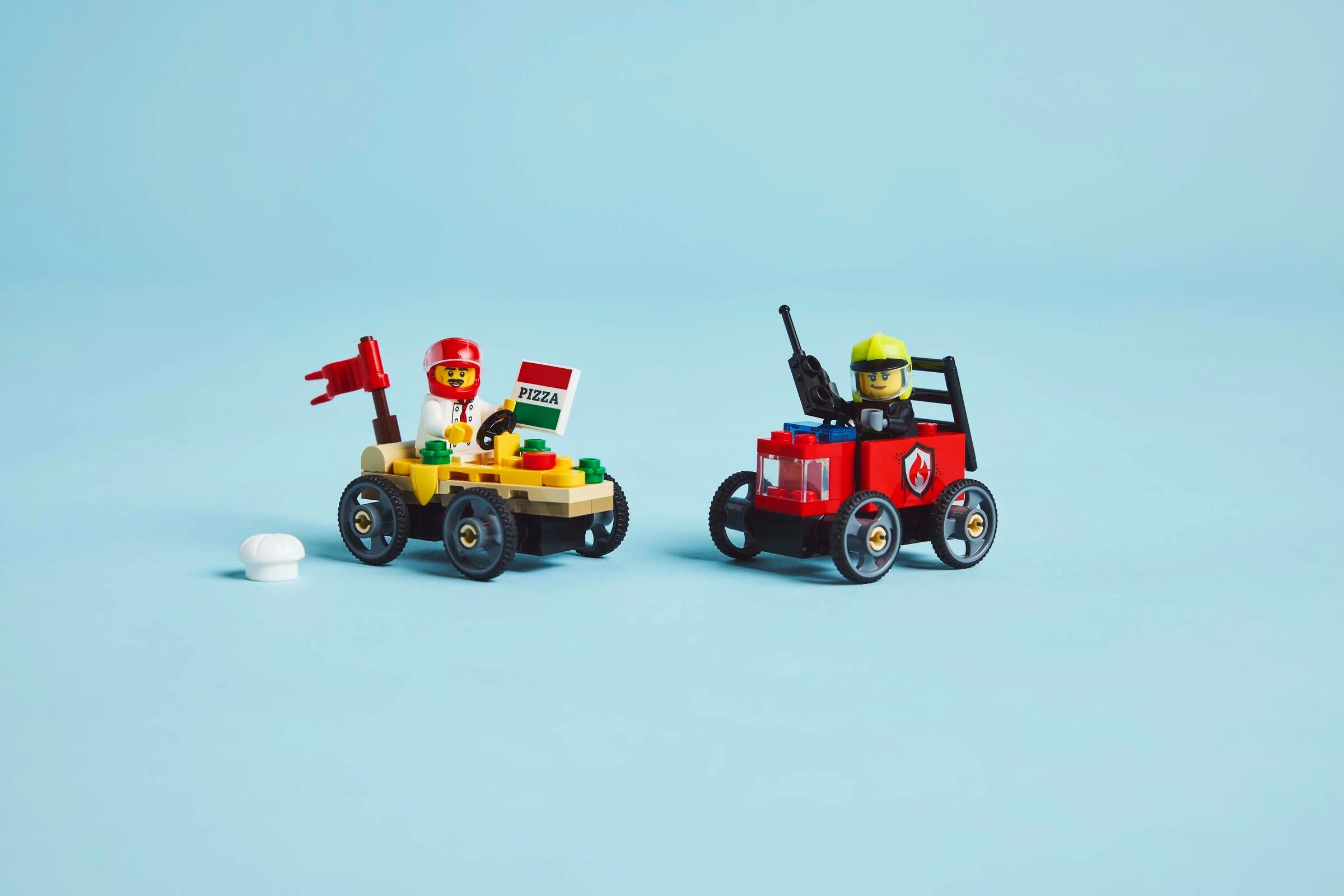 Pizza vs. Fire Truck Race Car Pack - Image 8