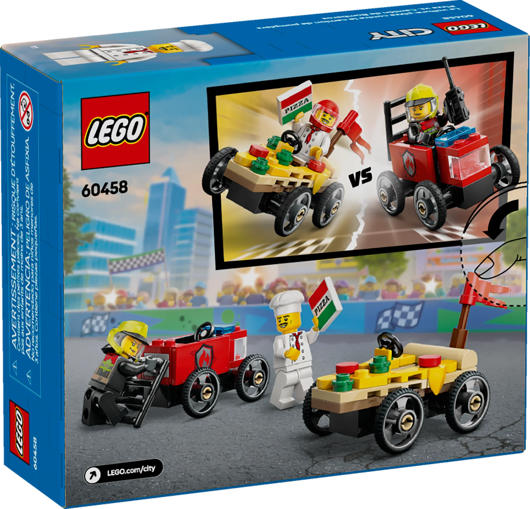 Pizza vs. Fire Truck Race Car Pack - Image 9