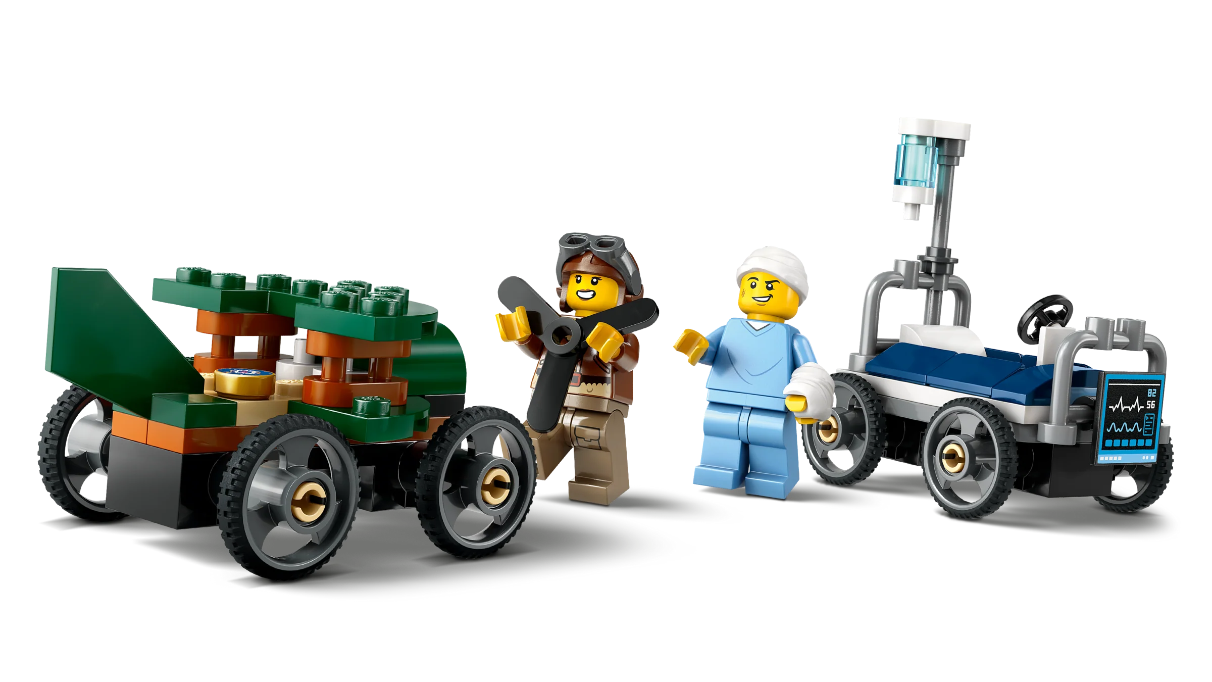 Airplane vs. Hospital Bed Race Car Pack - Image 3