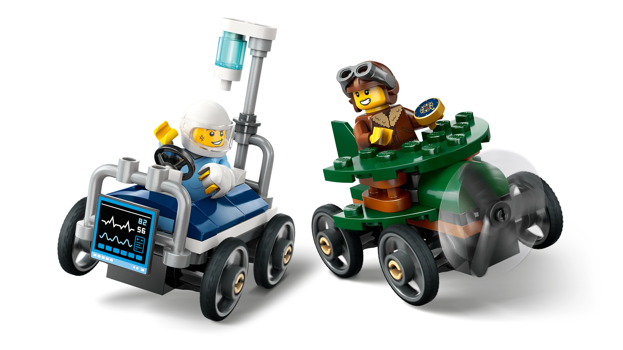 Airplane vs. Hospital Bed Race Car Pack - Image 4