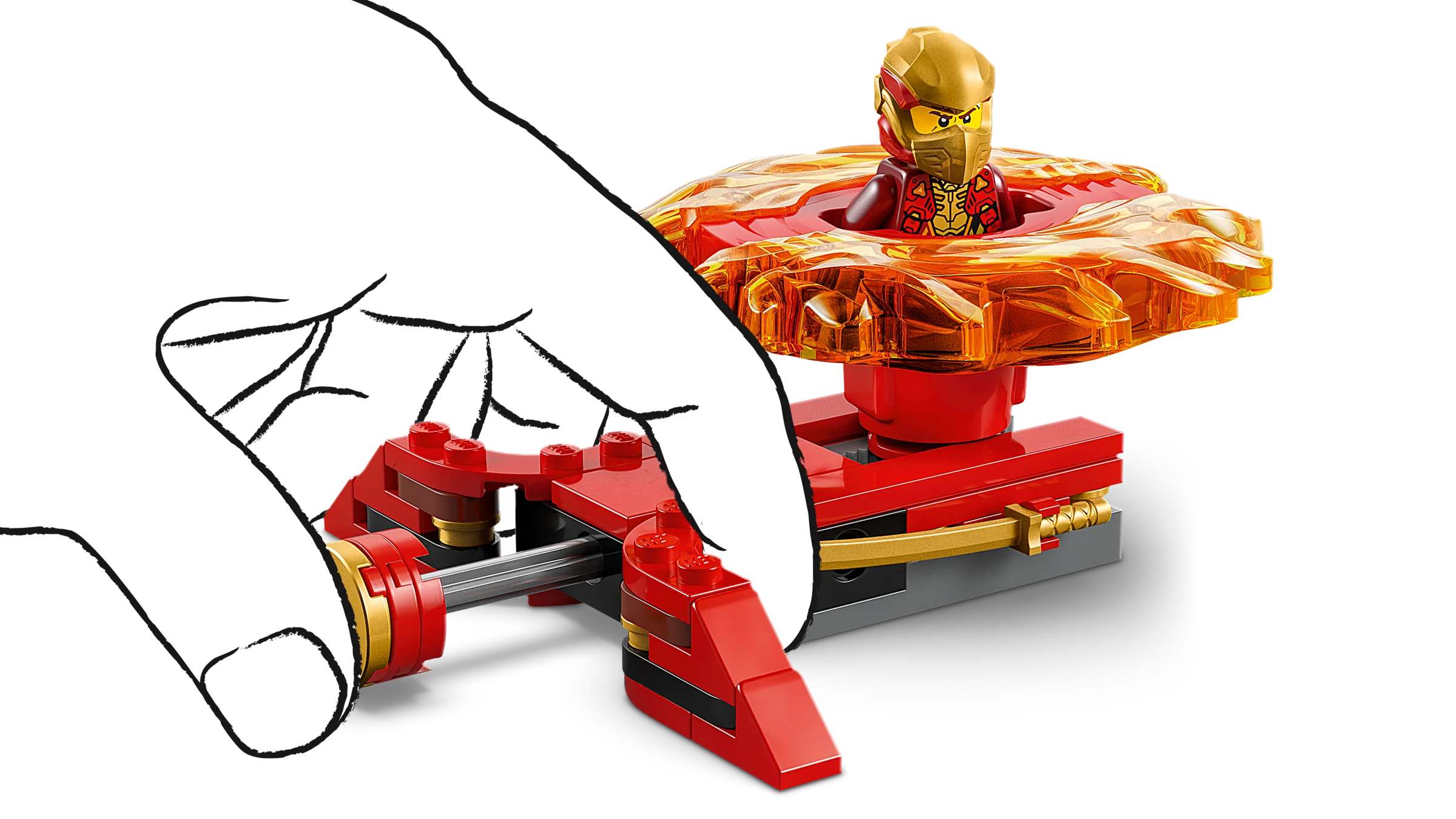 Kai's Dragon Spinjitzu Spinner - Image 4