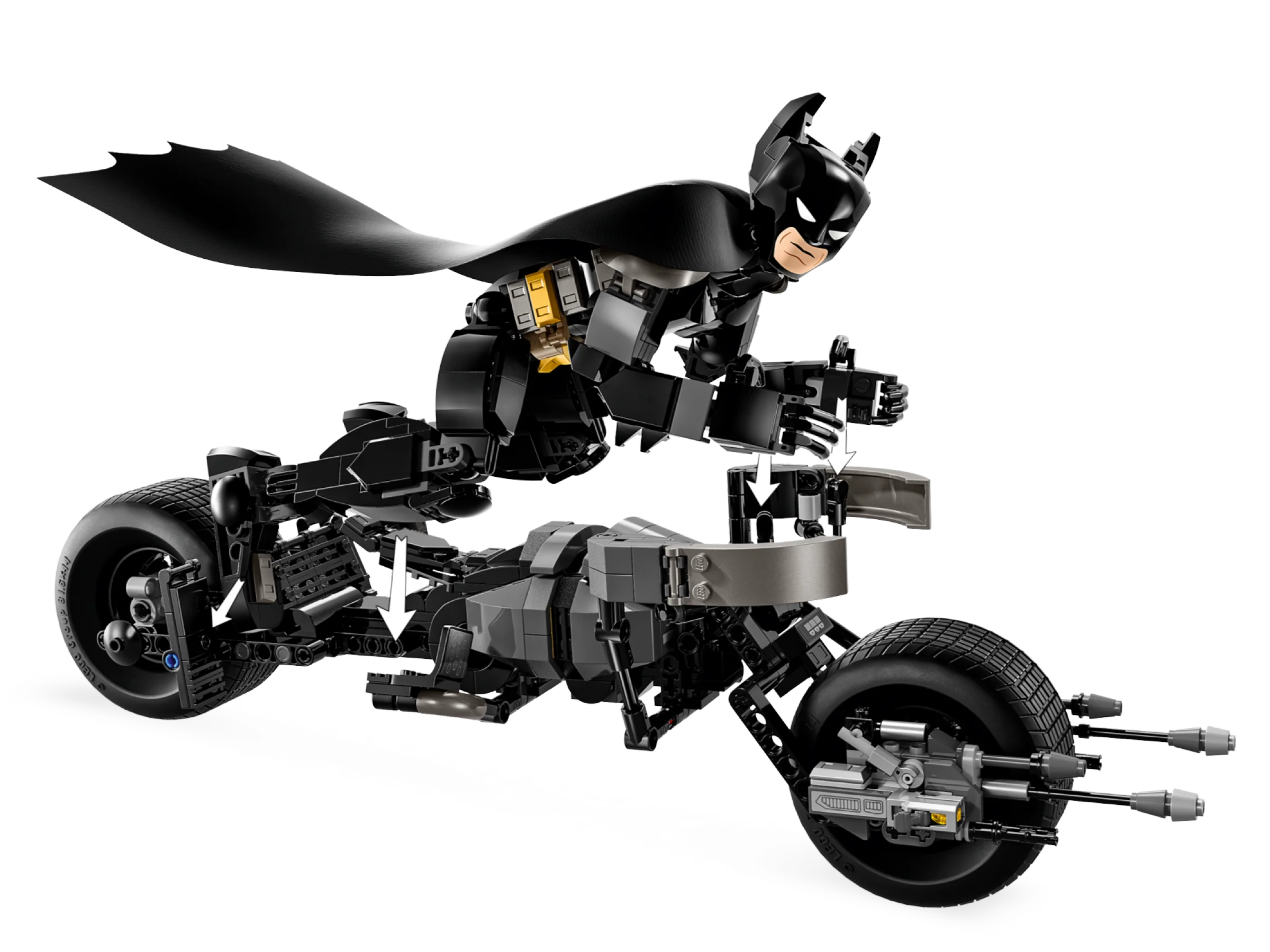 Batman Construction Figure and the Bat-Pod Bike - Image 4