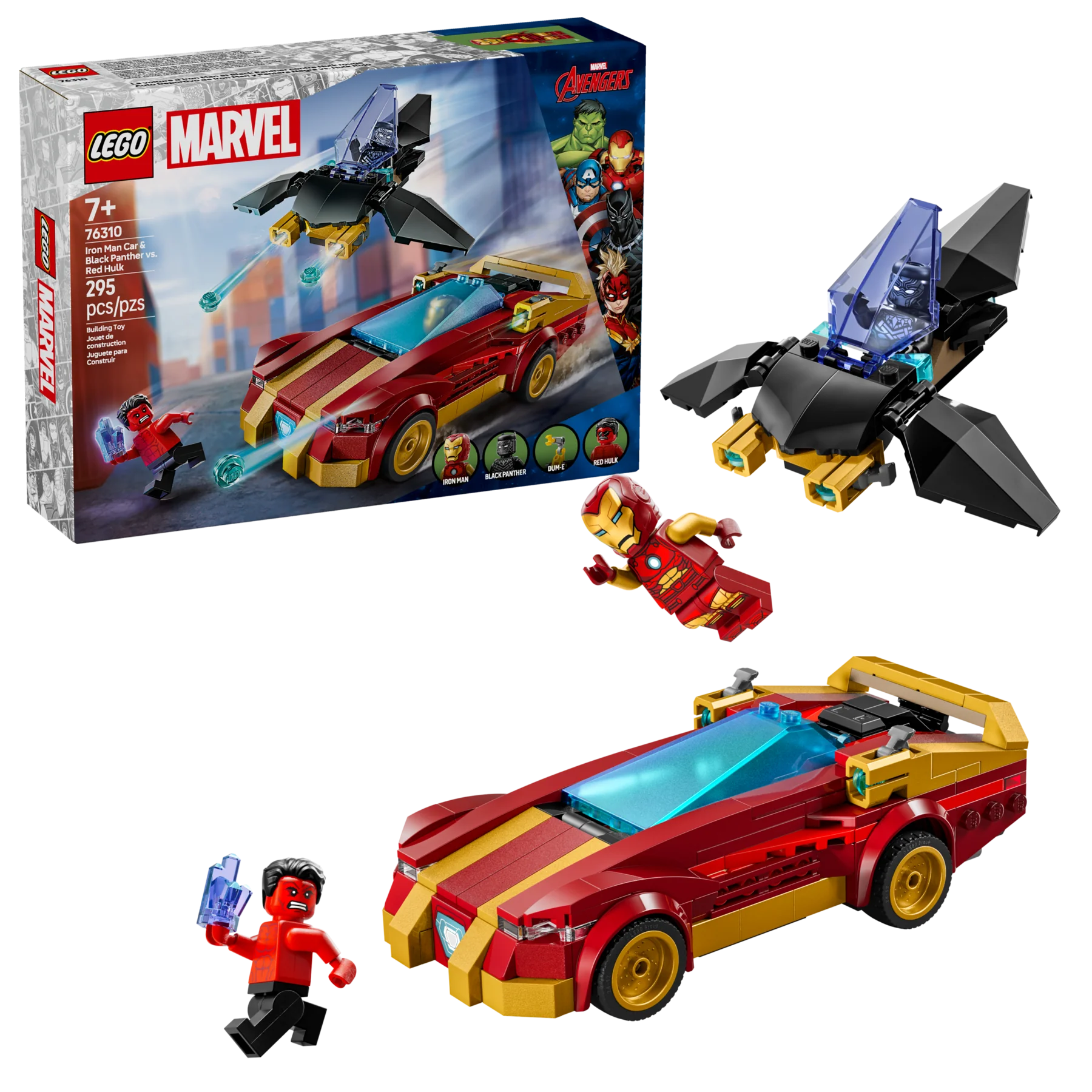 Iron Man Car & Black Panther vs. Red Hulk - Image 2