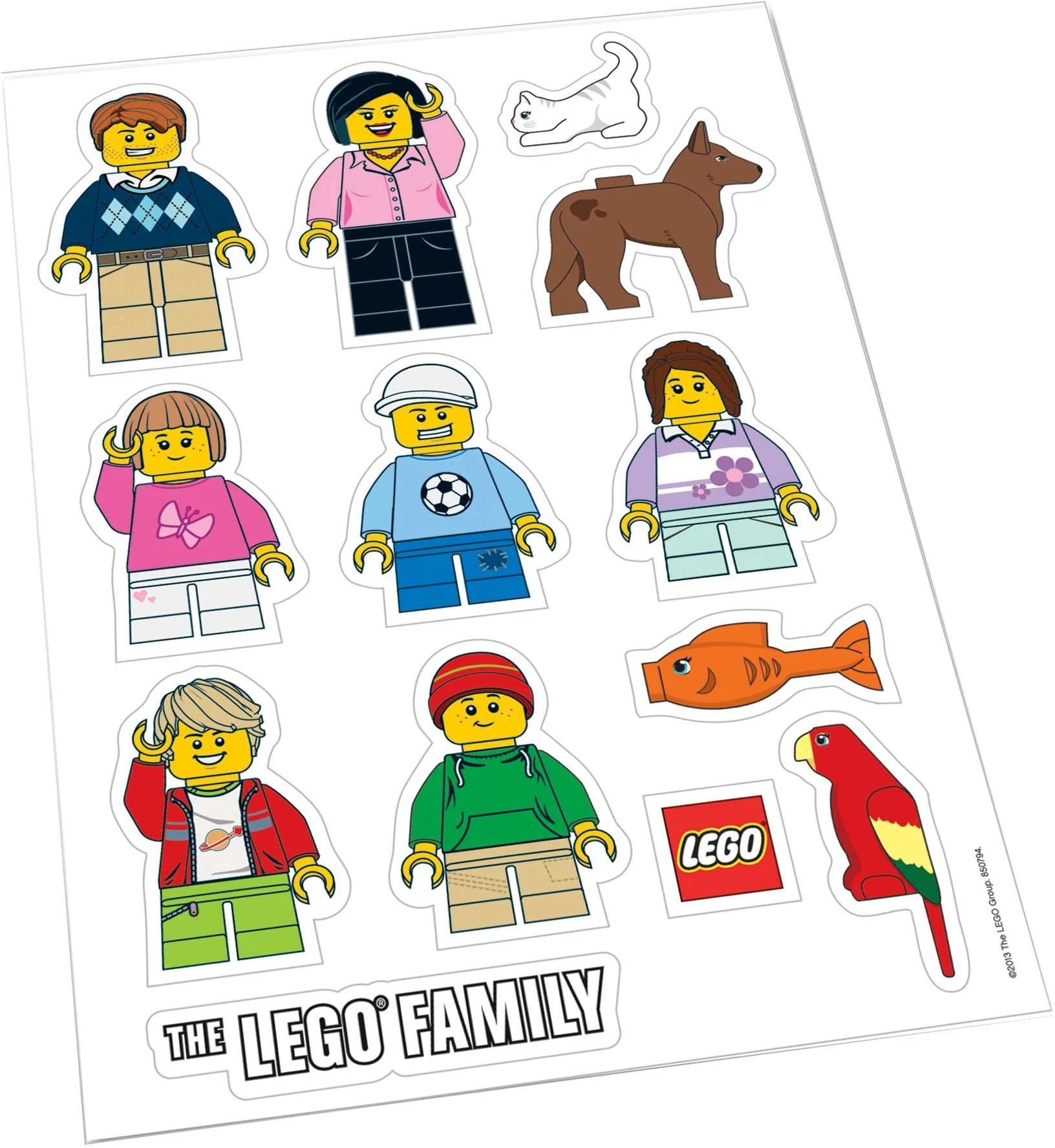 LEGO Family Car Stickers